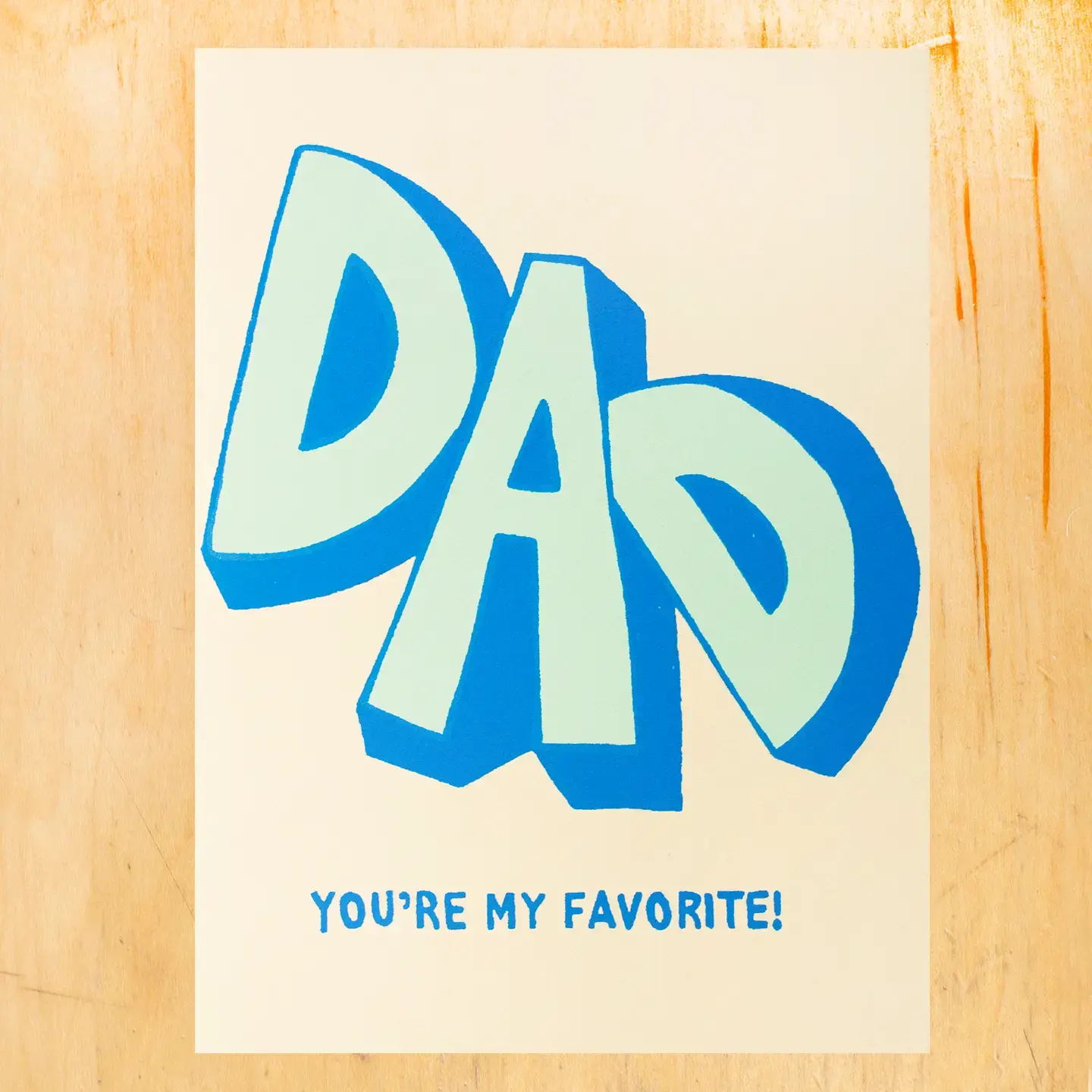 Gold Teeth Brooklyn - GTB GTBGCFD0027 - Favorite Dad Father's Day Card