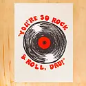 Gold Teeth Brooklyn - GTB GTBGCFD0021 - Rock and Roll Dad Vinyl Record Father's Day Card