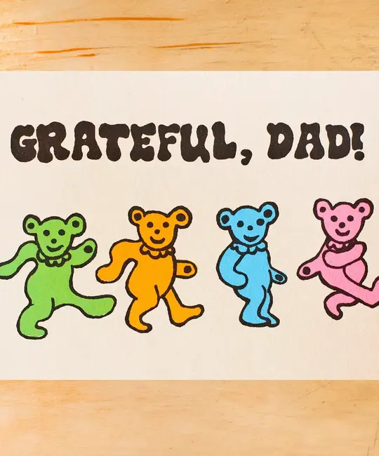 Gold Teeth Brooklyn - GTB GTBGCFD - Grateful Father's Day Dancing Bears Card