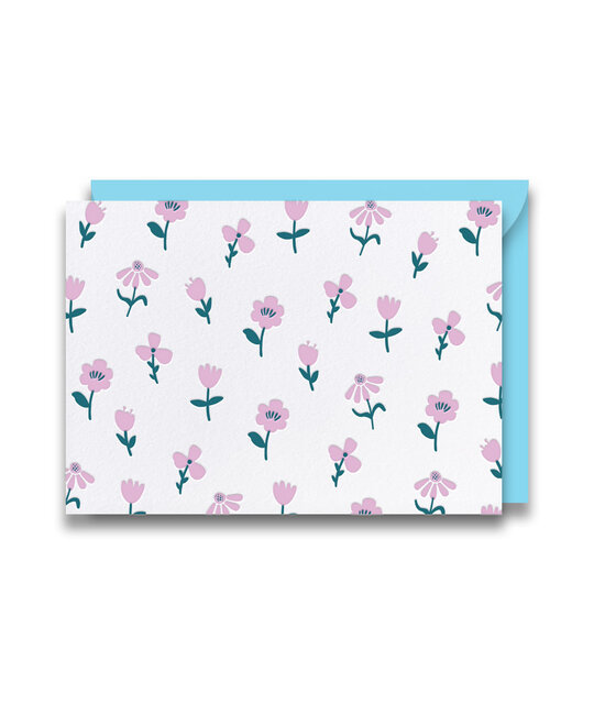 Gus and Ruby Letterpress - GR GR NSBL - Floral 4Bar, Set of 8