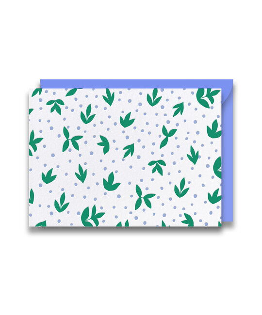 Gus and Ruby Letterpress - GR Gus & Ruby - Leaves Folded Note Set of 8