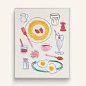 Phthalo Ruth - PHR PHR PRSM - Diner Breakfast 8" x 10" Art Print