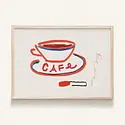 Phthalo Ruth - PHR PHR PRSM - Café Cig Mini Art Print, 5" x 7"