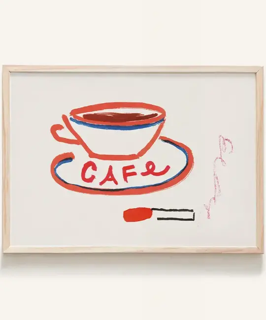 Phthalo Ruth - PHR PHR PRSM - Café Cig Mini Art Print, 5" x 7"