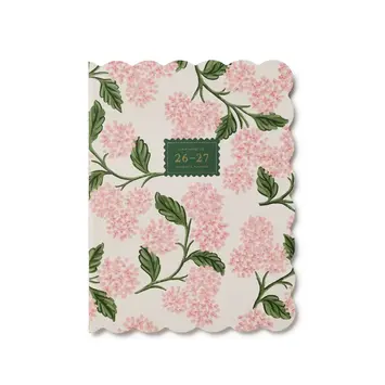 Rifle Paper Co - RP RP AGAC- 2027 Pink Hydrangea Academic Monthly Planner Appointment Notebook (12-Month Agenda)