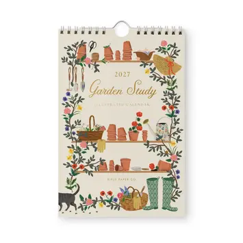 Rifle Paper Co - RP RP CAWA - 2027 Garden Study Kitchen Wall Calendar (6" x 9")