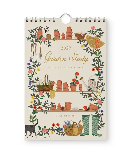 Rifle Paper Co - RP RP CAWA - 2027 Garden Study Kitchen Wall Calendar (6" x 9")