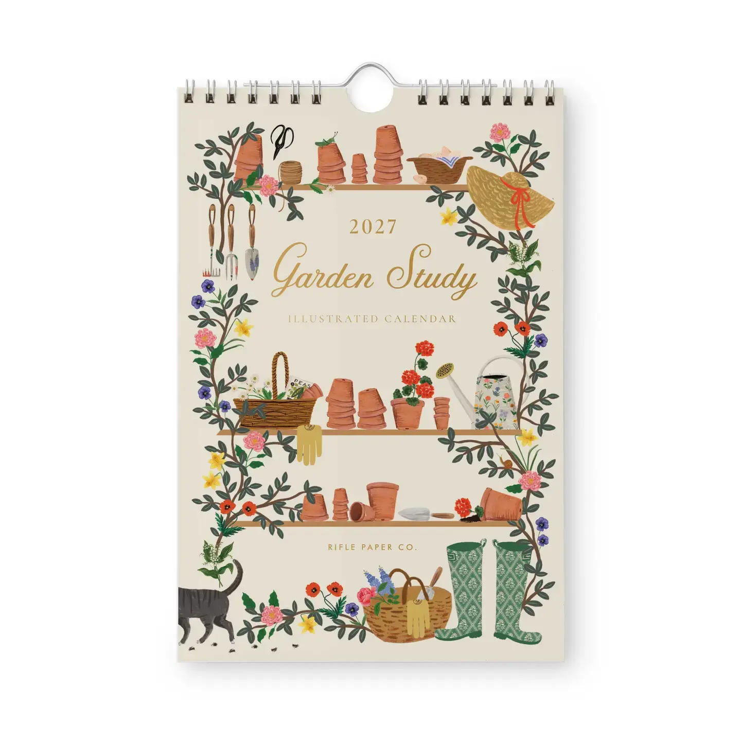 Rifle Paper Co - RP RP CAWA - 2027 Garden Study Kitchen Wall Calendar (6" x 9")