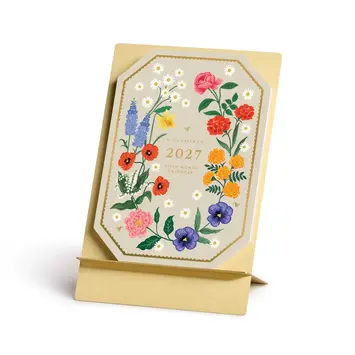 Rifle Paper Co - RP RP CADE - 2027 Birth Month Brass Easel Desk Calendar