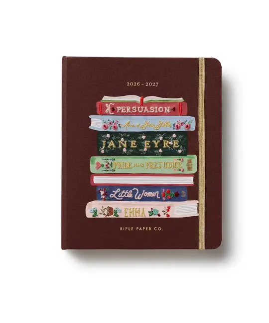 Rifle Paper Co - RP RP AG17 - 2027 Ladies Night Book Club 17-Month Agenda Covered Spiral Planner