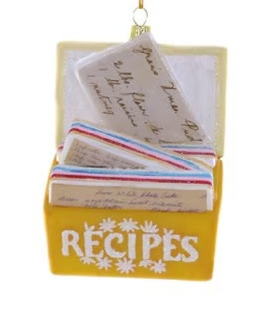 Cody Foster - COF COF OR - Favorite Recipes Box Yellow Ornament