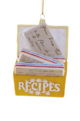 Cody Foster - COF COF OR - Favorite Recipes Box Yellow Ornament