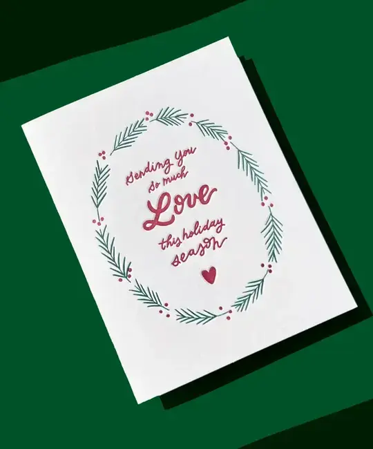 Ink Meets Paper - IMP IMPGCHO0016 - Sending Love Wreath & Berries Card
