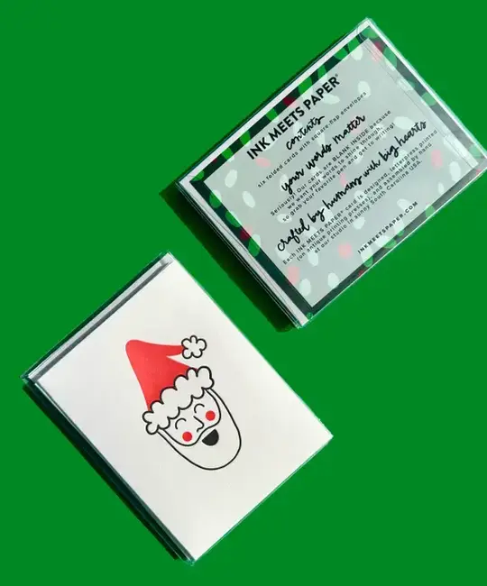 Ink Meets Paper - IMP IMP NSHO - Jolly Santa Holiday Boxed Note Set of 6