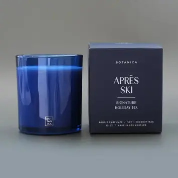 Botanica - BOT BOT CALA - Après Ski  Blue Glass 12 oz. Holiday Candle