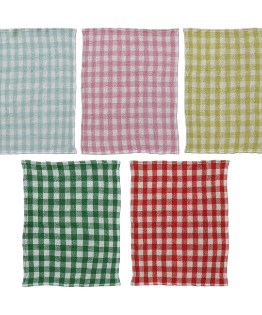 Creative Co-Op - CCO CCO HG - Gingham Cotton Waffle Weave Tea Towel (Assorted)