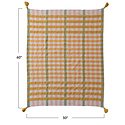 Creative Co-Op - CCO CCO HG - Plaid Woven Cotton Jacquard Throw Blanket with Tassels