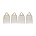 Creative Co-Op - CCO CCO HG - Stripe Stoneware Garlic/Ginger Grater (Assorted)