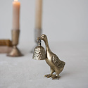 Creative Co-Op - CCO CCO CAAC - Pewter Duck Shaped Candle Snuffer (Antique Gold Finish)