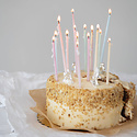 Creative Co-Op - CCO CCO PSPC - Colored Wick Party Candle, Box of 48 (1/4" x 5" tall)