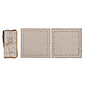 Creative Co-Op - CCO CCO HGKL - Floral Embroidery Cotton Napkins, Set of 4