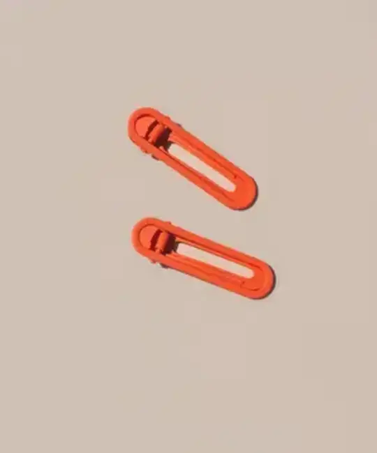 Nat + Noor - NAN NAN ACHA - Rio Hair Clips in Heirloom Tomato