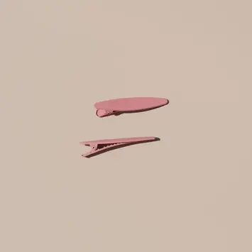 Nat + Noor - NAN NAN ACHA - Celine Hair Clips in Seashell Pink