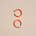 Nat + Noor - NAN NAN JEEA - Alba Hoop Earrings in Cayenne