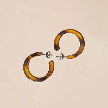 Nat + Noor - NAN NAN JEEA - Alba Hoop Earrings in Hazel