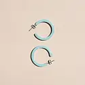 Nat + Noor - NAN NAN JEEA - Alba Hoop Earrings in Spruce
