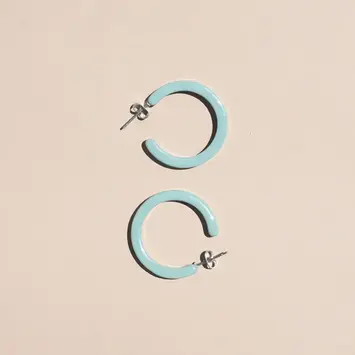 Nat + Noor - NAN NAN JEEA - Alba Hoop Earrings in Spruce