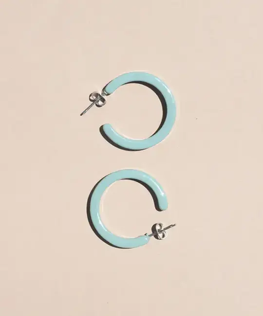 Nat + Noor - NAN NAN JEEA - Alba Hoop Earrings in Spruce