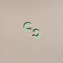 Nat + Noor - NAN NAN JEEA - Ray Hoop Earrings in Kiwi
