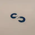 Nat + Noor - NAN NAN JEEA - Ray Hoop Earrings in Navy