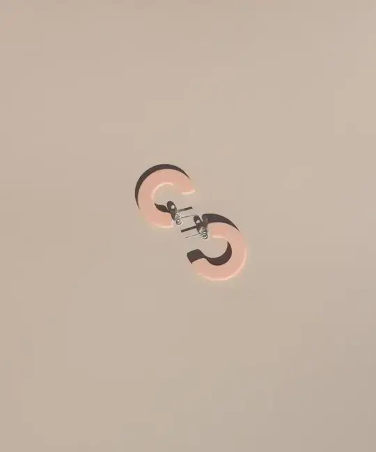 Nat + Noor - NAN NAN JEEA - Ray Hoop Earrings in Petal