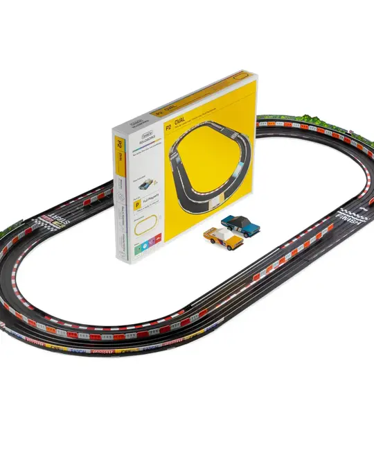Candylab Toys - CT CT BATO - Oval Track Playset with 2 Toon Cars