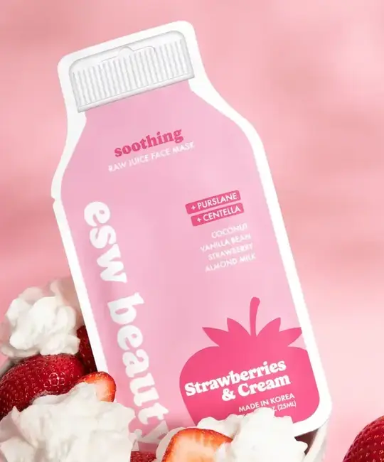 ESW Beauty - ESW ESW APPR - Strawberries and Cream Soothing Raw Juice Sheet Mask