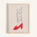 Phthalo Ruth - PHR PHR PRSM - Hairy in Heels Mini Art Print, 5" x 7"
