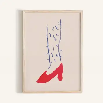 Phthalo Ruth - PHR PHR PRSM - Hairy in Heels Mini Art Print, 5" x 7"