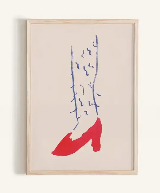 Phthalo Ruth - PHR PHR PRSM - Hairy in Heels Mini Art Print, 5" x 7"