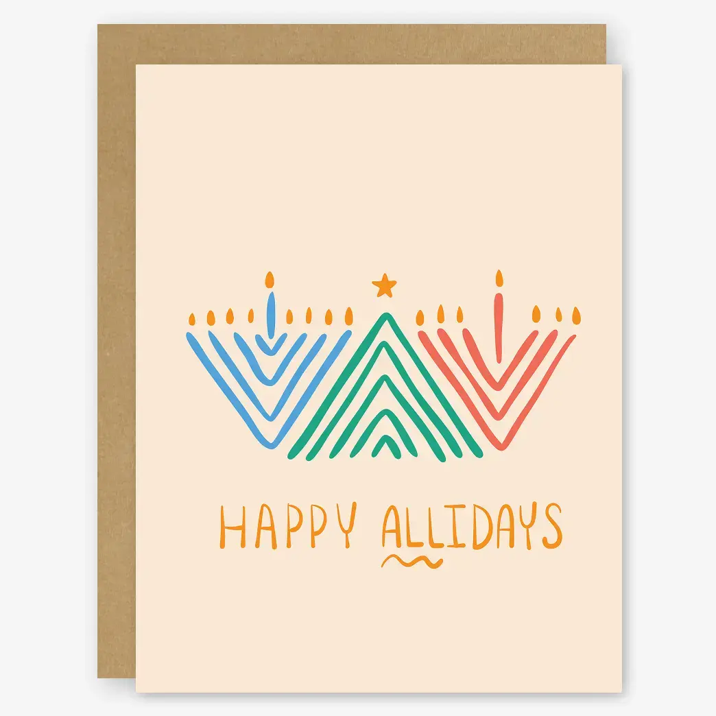 STOGCHO0002 - Happy Allidays Christmas, Hanukkah, Kwanzaa Holiday Card