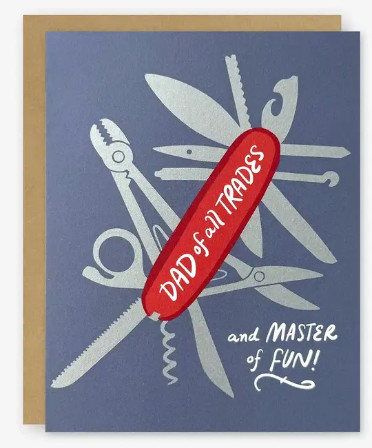 STOGCFD0001 - Dad of All Trades Pocket Knife Father's Day Card