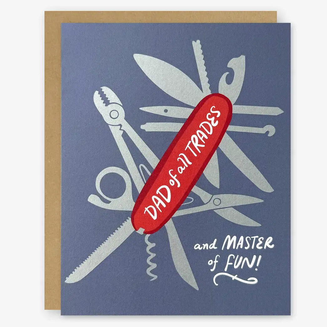 STOGCFD0001 - Dad of All Trades Pocket Knife Father's Day Card