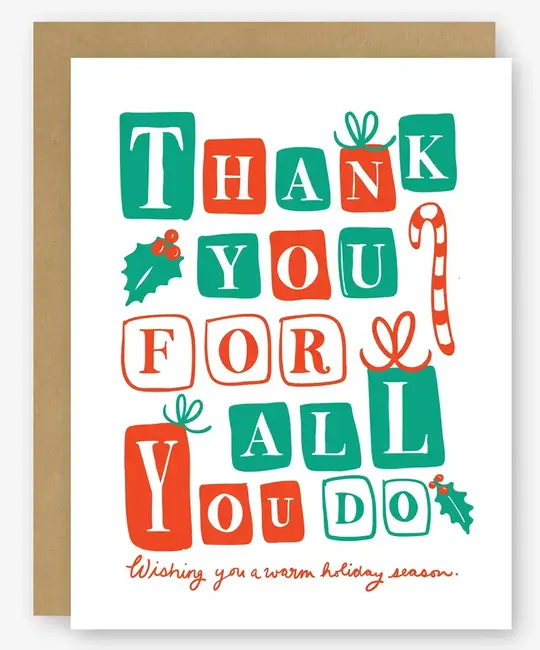 STOGCHO0001 - Thank You For All You Do Holiday Card