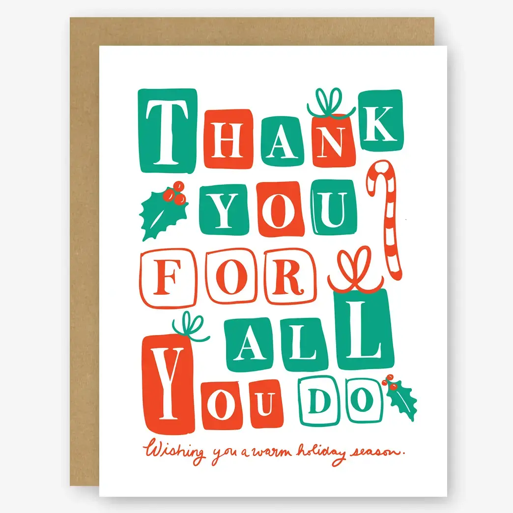 STOGCHO0001 - Thank You For All You Do Holiday Card