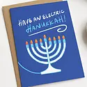 STOGCHAN0002 - Menorah An Electric Hanukkah Card