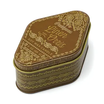Paddywax - PA PA CASM - Linen & Orris Bandana Station Tin 3.5 oz Candle