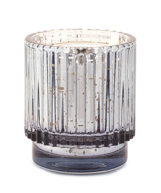 Paddywax - PA PA CASM - Short Silver Mercury Glass Cypress & Fir Candle 4.5oz.