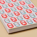 and Here We Are - AHW AHW NBPO - Soda Can Tabs Top Spiral Pocket Notebook, Lined