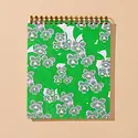 and Here We Are - AHW AHW NBBL - Violets Doodle BookTop Spiral Square Notebook, Blank